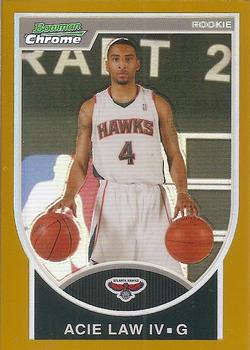 2007-08 Bowman - Chrome Gold Refractor #128 Acie Law IV Front
