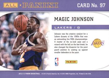 2012-13 Panini - All-Panini #97 Magic Johnson Back