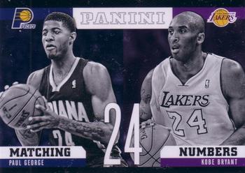 2012-13 Panini - Matching Numbers #18 Kobe Bryant / Paul George Front