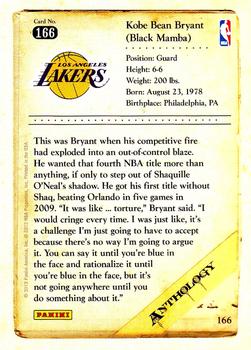 2012-13 Panini Kobe Anthology #166 Kobe Bryant Back