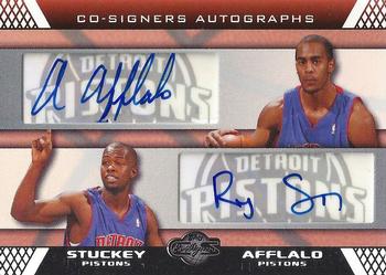 2007-08 Topps Co-Signers - Dual Autographs #CS-41 Arron Afflalo / Rodney Stuckey Front