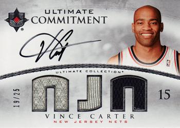 2007-08 Upper Deck Ultimate Collection - Ultimate Commitment #UC-VC Vince Carter Front