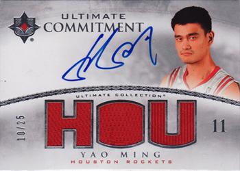 2007-08 Upper Deck Ultimate Collection - Ultimate Commitment #UC-YM Yao Ming Front