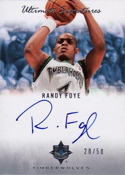 2007-08 Upper Deck Ultimate Collection - Ultimate Signatures #US-RF Randy Foye Front