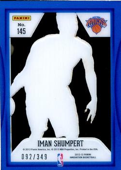 2012-13 Panini Innovation #145 Iman Shumpert Back