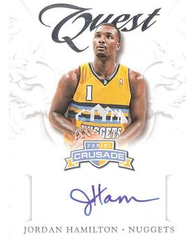 2012-13 Panini Crusade - Quest Autographs #69 Jordan Hamilton Front