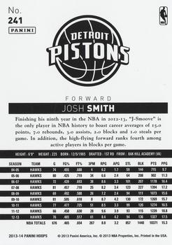 2013-14 Hoops #241 Josh Smith Back