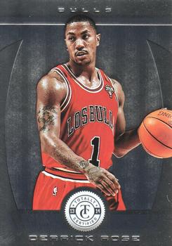 2013-14 Panini Totally Certified #128 Derrick Rose Front