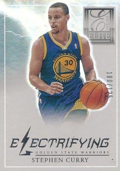 2012-13 Panini Elite Series - Electrifying #21 Stephen Curry Front