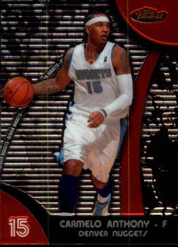 2007-08 Finest #15 Carmelo Anthony Front
