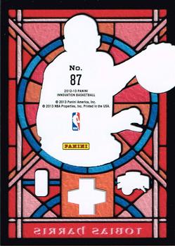 2012-13 Panini Innovation - Stained Glass #87 Tobias Harris Back