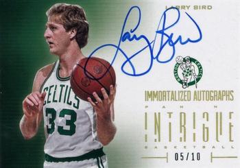 2012-13 Panini Intrigue - Immortalized Autographs Gold #43 Larry Bird Front