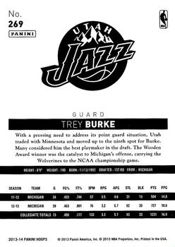 2013-14 Hoops - Red #269 Trey Burke Back