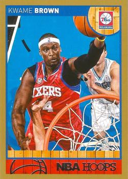 2013-14 Hoops - Gold #233 Kwame Brown Front