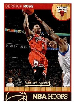 2013-14 Hoops - Artist's Proof #182 Derrick Rose Front