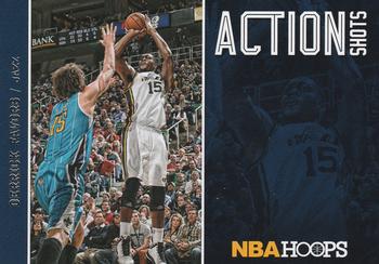 2013-14 Hoops - Action Shots #16 Derrick Favors Front