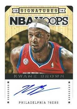 2013-14 Hoops - Signatures #24 Kwame Brown Front