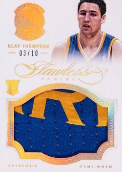 2012-13 Panini Flawless - Rookie Patches Gold #5 Klay Thompson Front