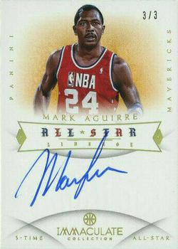 2012-13 Panini Immaculate Collection - All Star Lineage Autographs #AS-MA Mark Aguirre Front