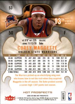 2008-09 Fleer Hot Prospects #53 Corey Maggette Back