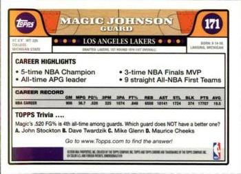 2008-09 Topps Chrome #171 Magic Johnson Back
