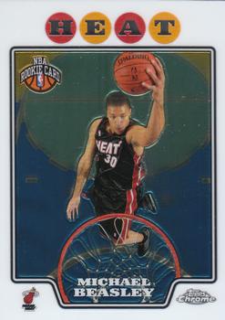 2008-09 Topps Chrome #182 Michael Beasley Front