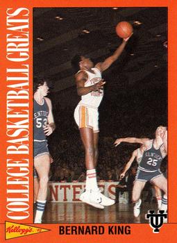 1992 Kellogg's Raisin Bran College Basketball Greats #13 Bernard King Front