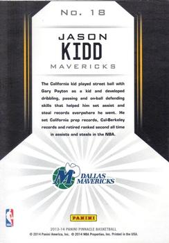 2013-14 Pinnacle - The Naturals Artist's Proofs #18 Jason Kidd Back