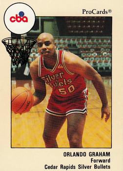 1989-90 ProCards CBA #186 Orlando Graham Front