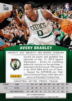 2013-14 Panini #140 Avery Bradley Back