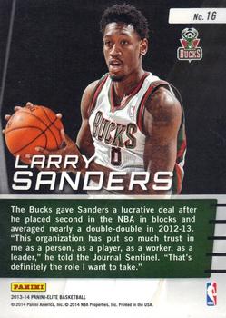 2013-14 Panini Elite - Franchise Future #16 Larry Sanders Back