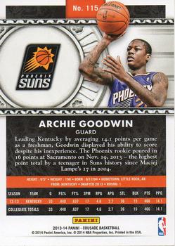 2013-14 Panini Crusade #115 Archie Goodwin Back