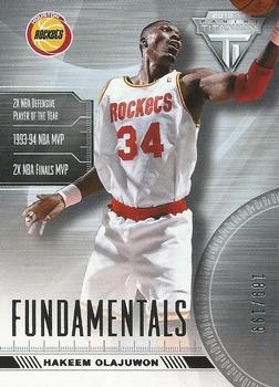 2013-14 Panini Titanium - Fundamentals #20 Hakeem Olajuwon Front