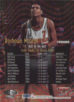 1998-99 Flair Showcase - Flair Showcase Row 1 #74 Roshown McLeod Back