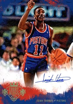 2013-14 Panini Court Kings - 5x7 Box Toppers Autographs #17 Isiah Thomas Front