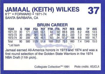 1991 Collegiate Collection UCLA Bruins #37 Jamaal (Keith) Wilkes Back