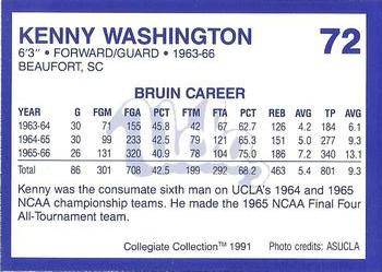 1991 Collegiate Collection UCLA Bruins #72 Kenny Washington Back