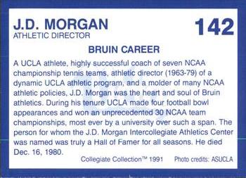 1991 Collegiate Collection UCLA Bruins #142 J.D. Morgan Back
