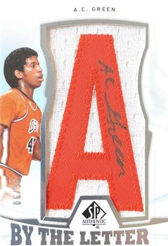2013-14 SP Authentic - By the Letter Signatures #BL-AC A.C. Green Front