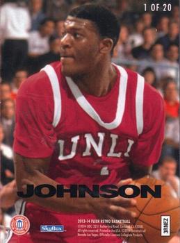 2013-14 Fleer Retro - '94-95 SkyBox Emotion N-Tense #1 Larry Johnson Back