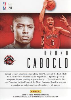 2013-14 Panini Intrigue - '14 Draft X-Change #20 Bruno Caboclo Back