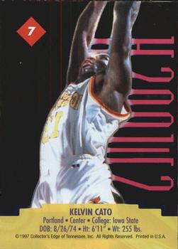 1997 Collector's Edge - Swoosh #7 Kelvin Cato Back