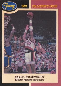 1990-91 Fleer Franz Portland Trail Blazers #14 Kevin Duckworth Front