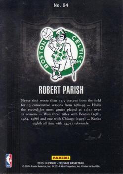 2013-14 Panini Crusade - Crusade Blue #94 Robert Parish Back