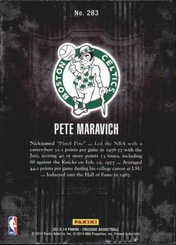 2013-14 Panini Crusade - Crusade Blue #283 Pete Maravich Back