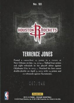 2013-14 Panini Crusade - Crusade Red #90 Terrence Jones Back