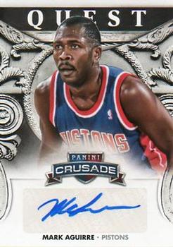 2013-14 Panini Crusade - Quest Autographs #24 Mark Aguirre Front