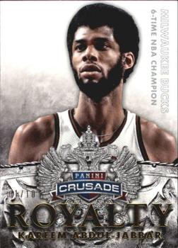 2013-14 Panini Crusade - Royalty Gold #23 Kareem Abdul-Jabbar Front