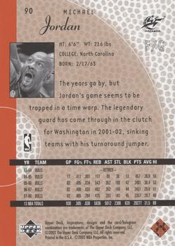 2001-02 Upper Deck Inspirations #90 Michael Jordan Back