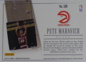 2013-14 Panini Signatures - Film #130 Pete Maravich Back